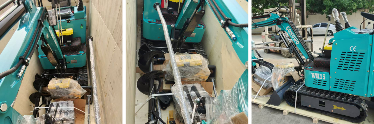 Mini-pelle de 1,5 tonne