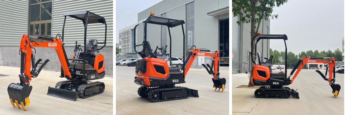 Mini-pelle de 1,2 tonne