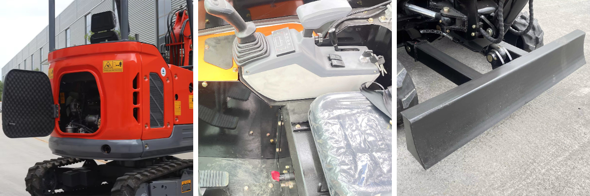 Mini-pelle de 2,5 tonnes